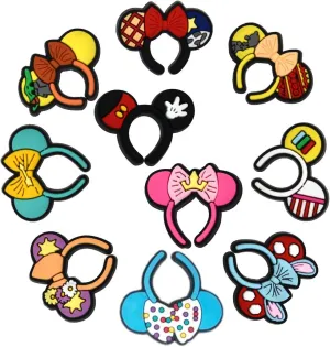 10 Pcs Cartoon Mouse Shoe Decoration Charms for Clog, Shoes Charms Accessories for Women, Cute Pin Charm,Bulk Charms,Charms Pack,Random Charms Boys Girls Teens Kids Birthday Party Favor Gifts