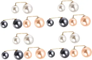 12Pcs Pearl Brooch Pin Faux Pearl Shawl Clips Dress Brooches for Women Safety Pins for Skirts Sweaters Elegant Waist Tightener Decor
