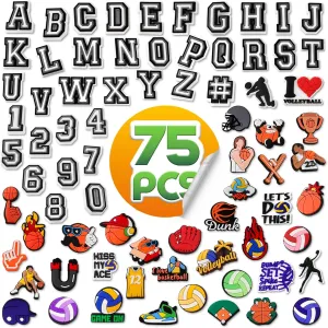 1675 Pcs Shoe Charms  Unique Fun Shoe Decorations for Adults | Cute Alphabet, Food, Sport, Gamer & Car Theme Charms for Shoes  Versatile Themes for Men & Women Clogs, Bags, Backpacks & Bracelets