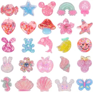 25PCS Cute Shoes Charms for Girls & Little Kids Charms for Women Girls Birthday Gifts