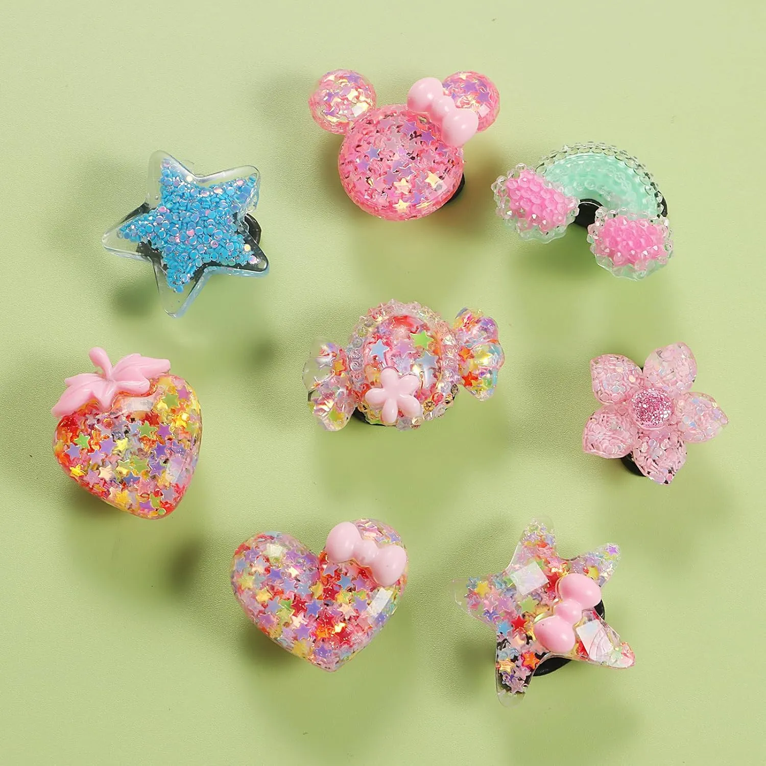 25PCS Cute Shoes Charms for Girls & Little Kids Charms for Women Girls Birthday Gifts