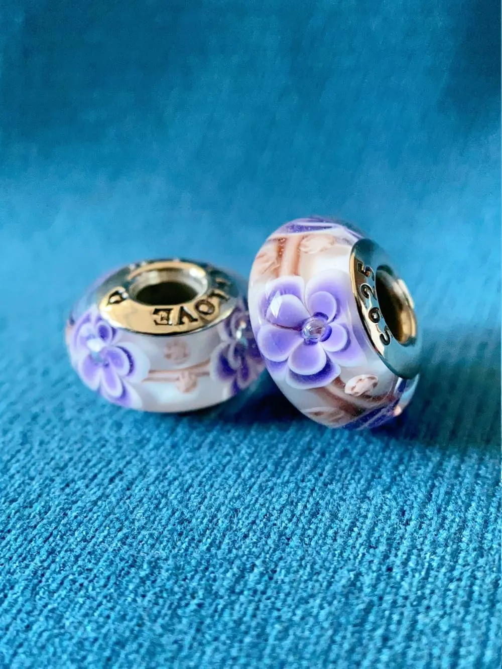 2pcs Murano Glass Charms for Pandora Bracelets, 925 Sterling Silver Charms for Bracelets, Green Charms and Red Charms, Snowman Charms, Animal Bead Charms, Jewelry Gifts for Women