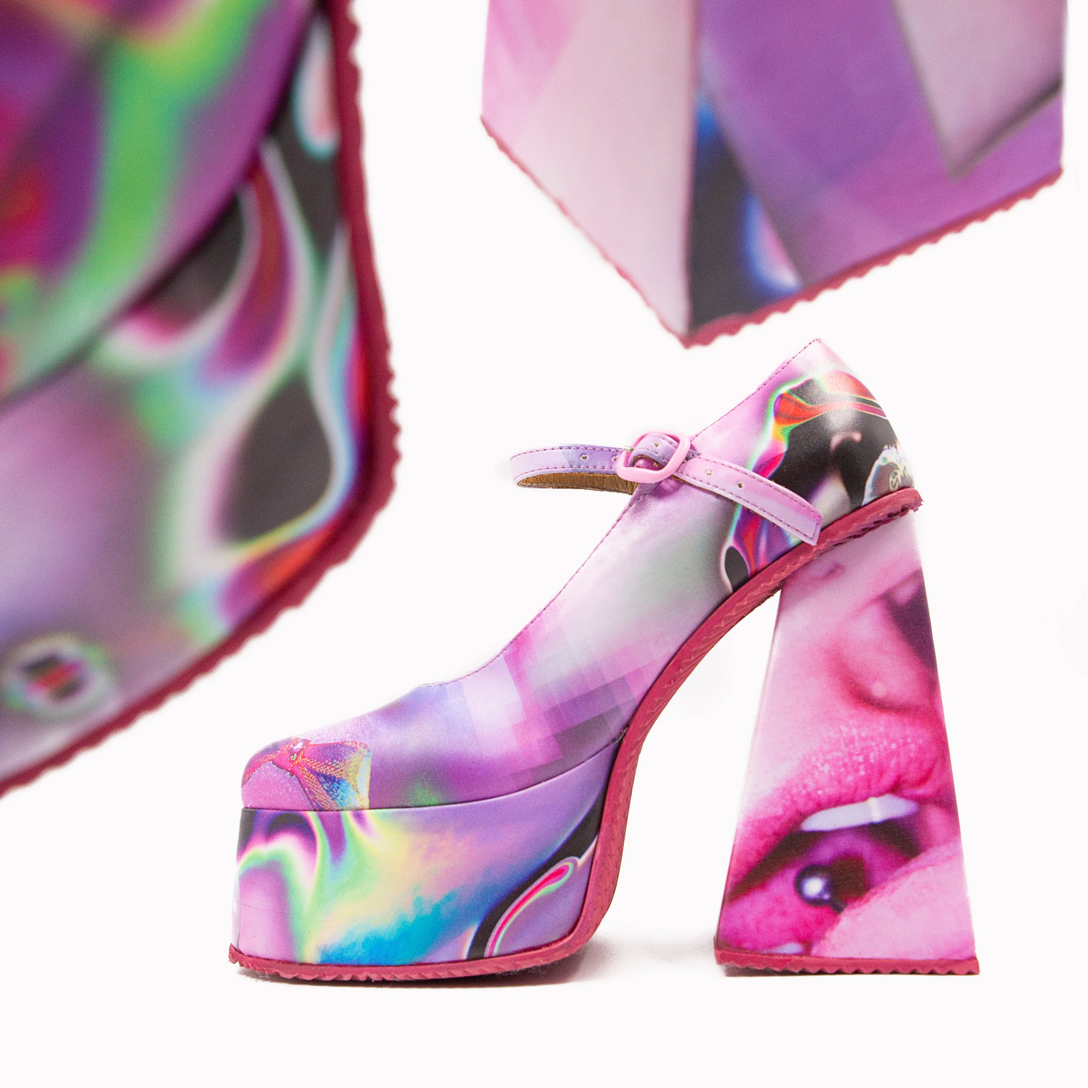 3Way Punk Kiss Mary Janes collab x Le Zapatiere