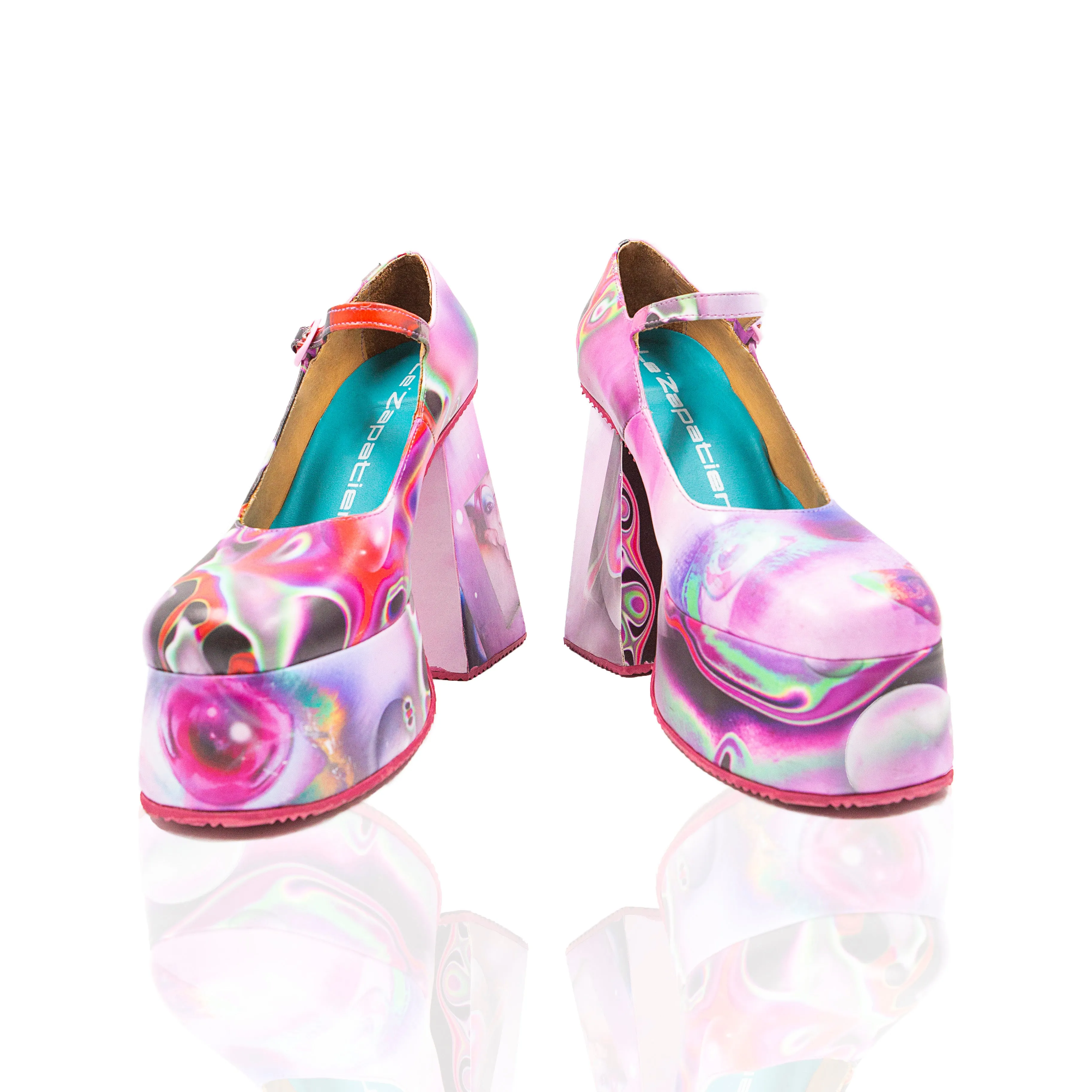 3Way Punk Kiss Mary Janes collab x Le Zapatiere