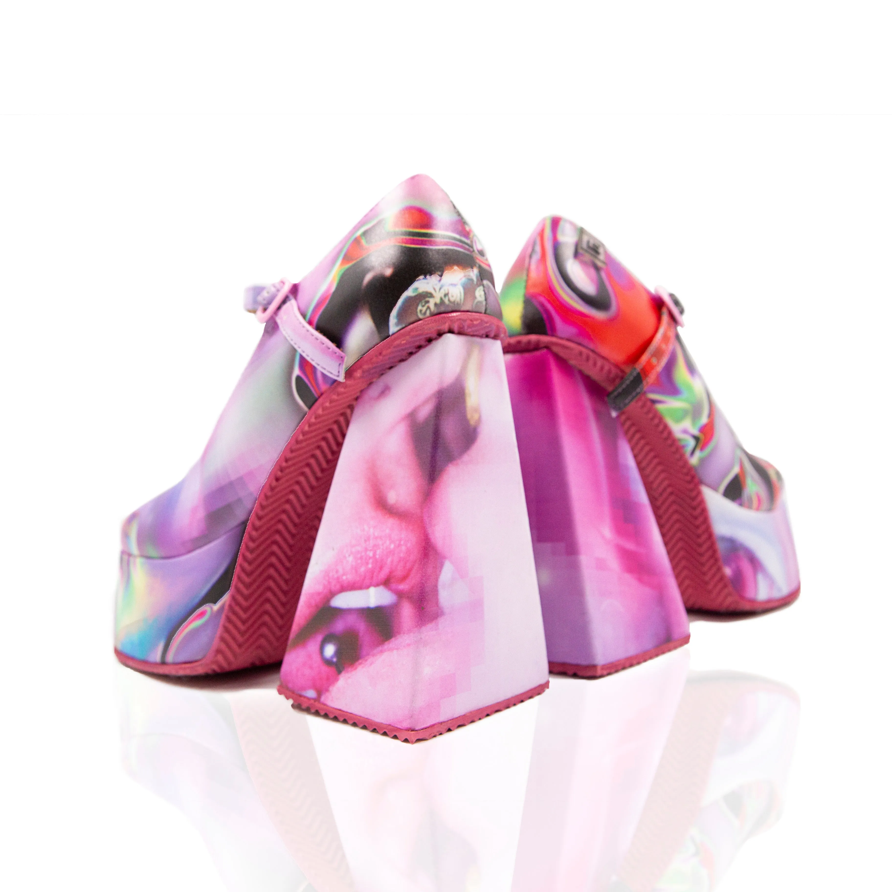 3Way Punk Kiss Mary Janes collab x Le Zapatiere