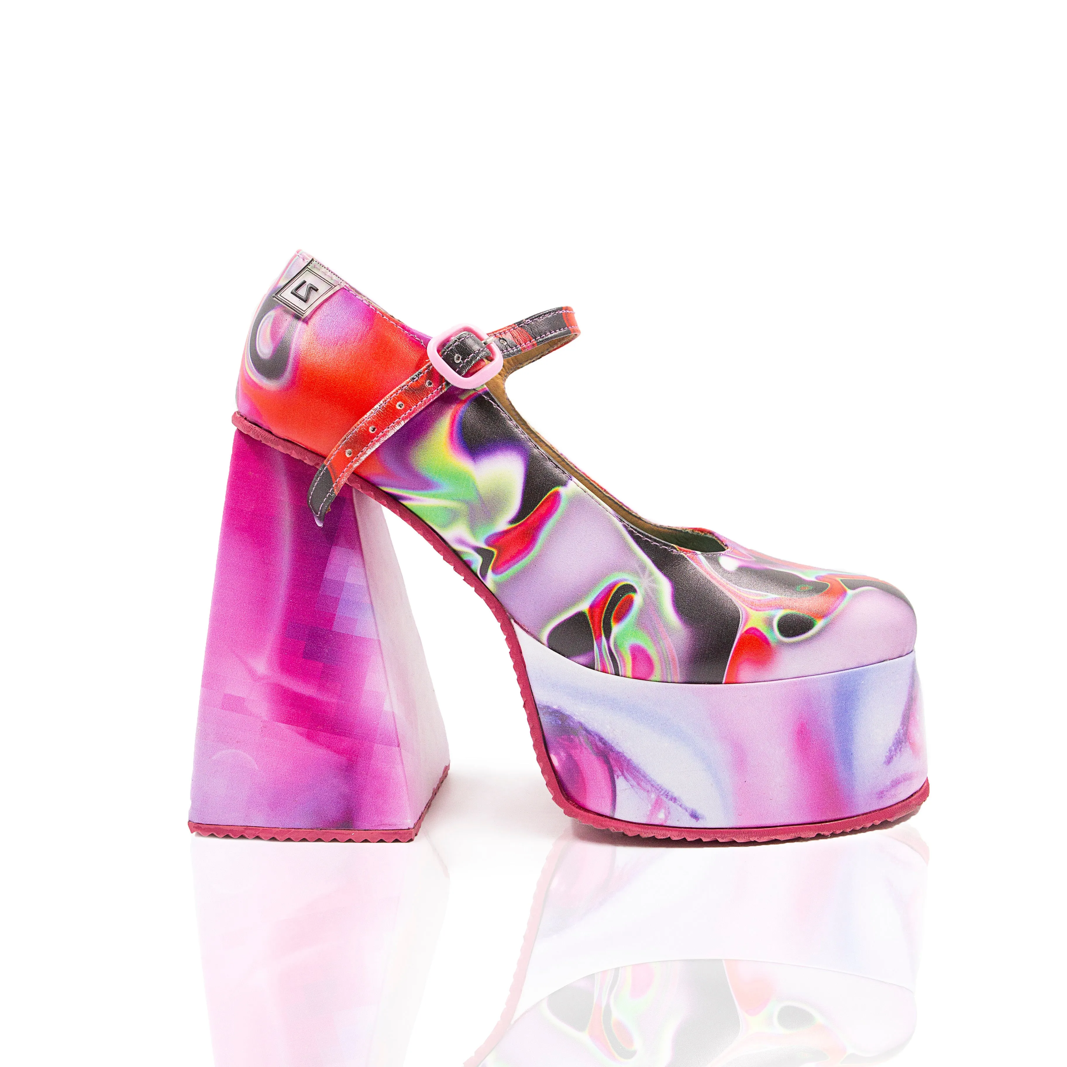 3Way Punk Kiss Mary Janes collab x Le Zapatiere