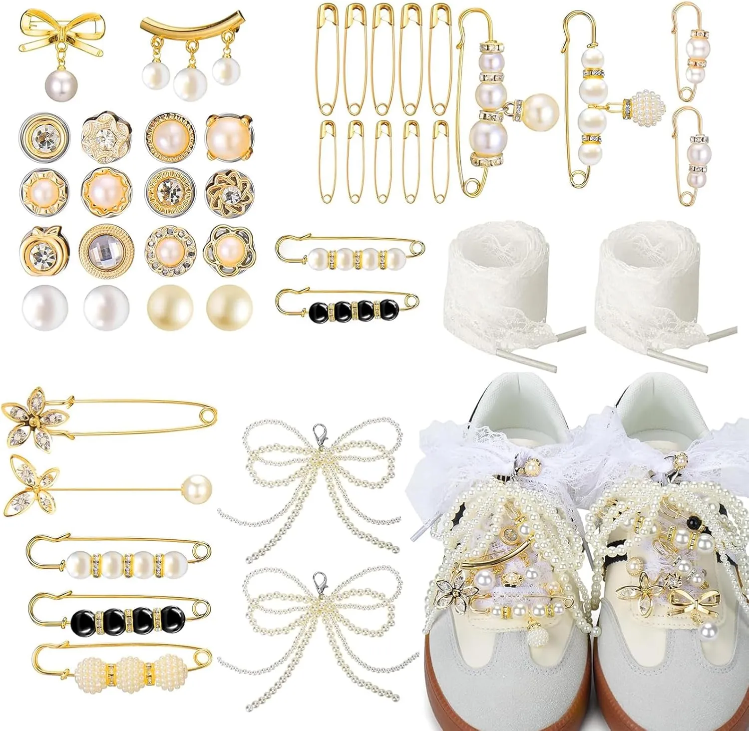 43 PCS Shoe Charms for Sneakers Women,Shoe Lace Charm,Sneaker Charms for Laces,Shoe Lace Charms for Sneakers,DIY Shoe Lace Charms for Women Shoes Jewelry Decorations