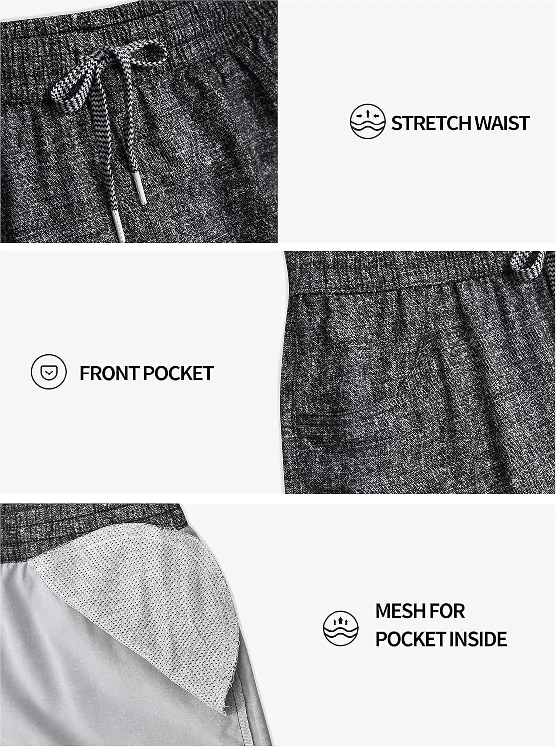 Actleis Womens Swim Shorts UPF50  Board Shorts Quick Dry Beach Shorts Drawstring Sports Summer Bottom