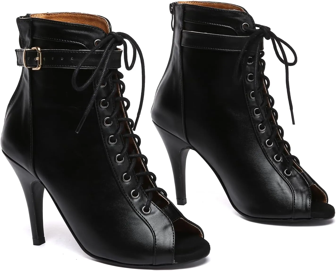 AOQUNFS Women Latin Dance Boots Ballroom Salsa Practice Performance Dance Heels