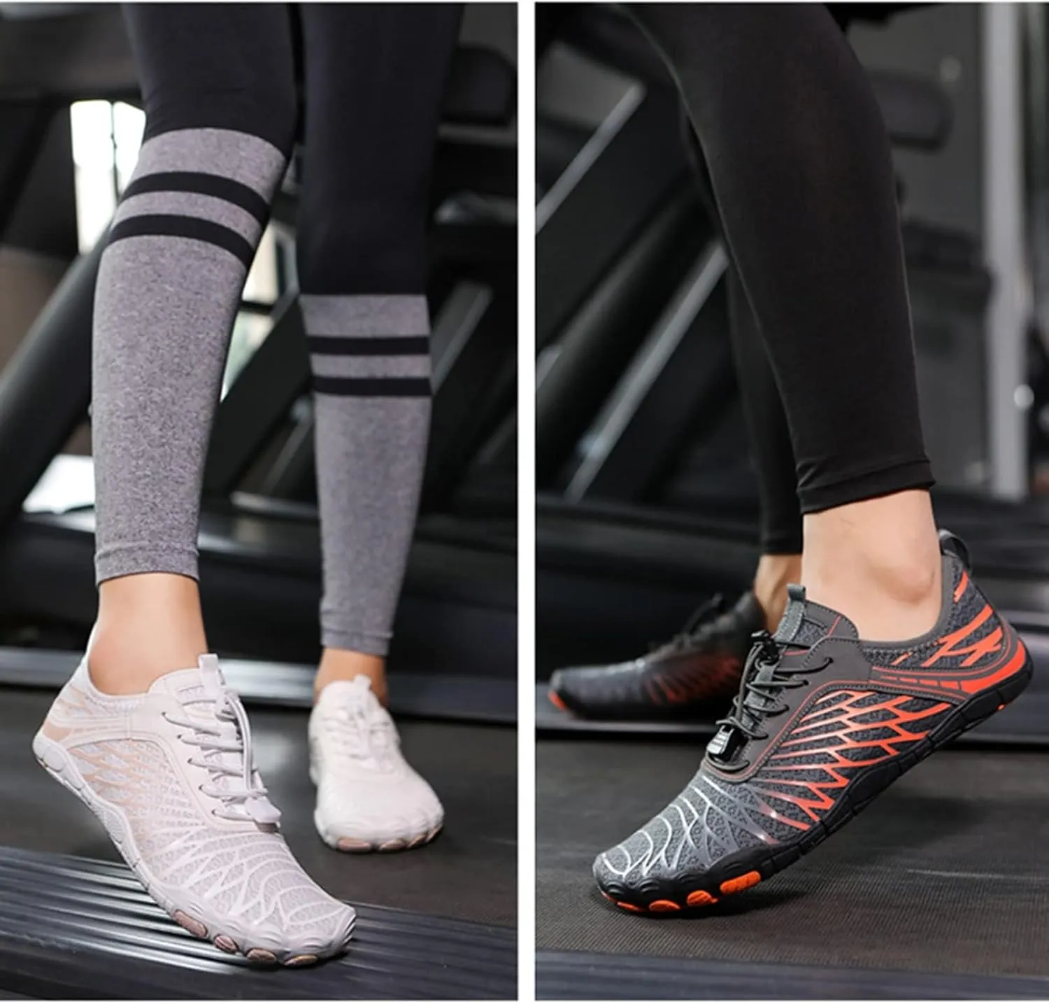 Barefoot Shoes for Women Men Quick Dry Wide Toe Box Water Shoes Non-Slip Grounded Shoes Lightweight Hiking Footwear for Swiming Pool Beach Diving Surfing Walking Climbing Camping for Couple