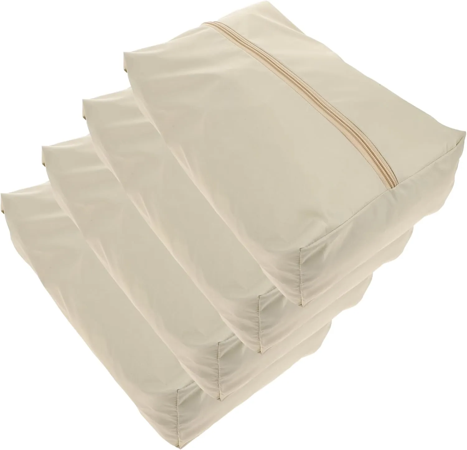 BESTYASH Travel Organizing : 4 Piece Garment Packing Cubes Luggage Dividers Waterproof Shoe Bags for Easy Storage