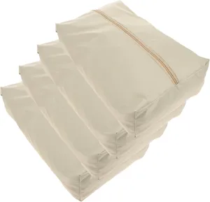 BESTYASH Travel Organizing : 4 Piece Garment Packing Cubes Luggage Dividers Waterproof Shoe Bags for Easy Storage