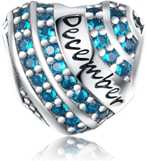 Birthstone Charm Fit for Pandora Charms Bracelet Sterling Silver Bead Birthday Charms 13