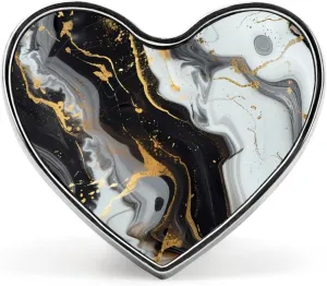 Black White And Gold Marble Abstract Heart Pins Lapel Pins Enamel Brooches for Wedding Party Costume Accessory
