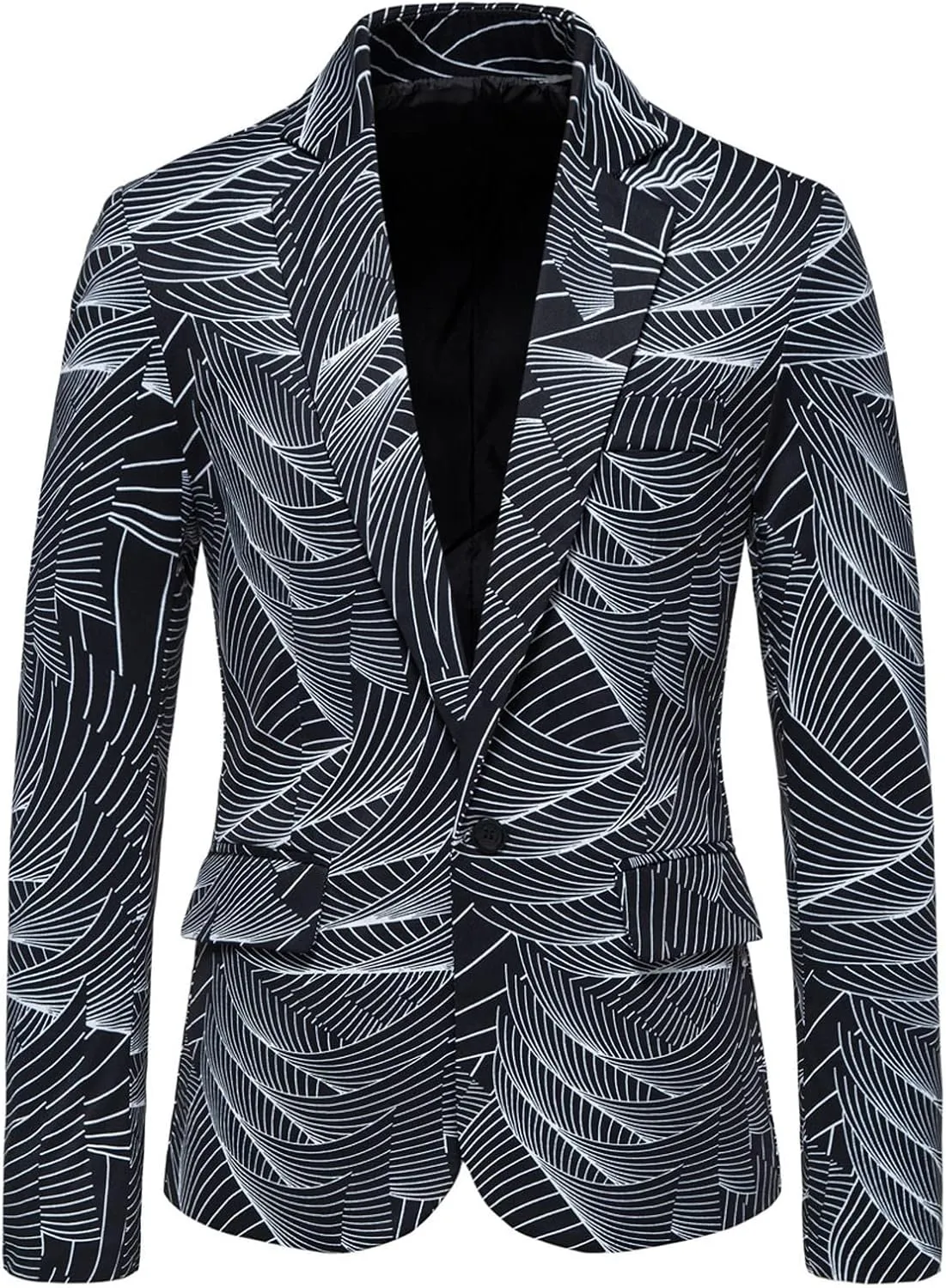 Blazers for Men Men's Luxury Casual Striped Suit Blouse Lapel Button Slim Fit Stylish Jacket Shirt Party formal