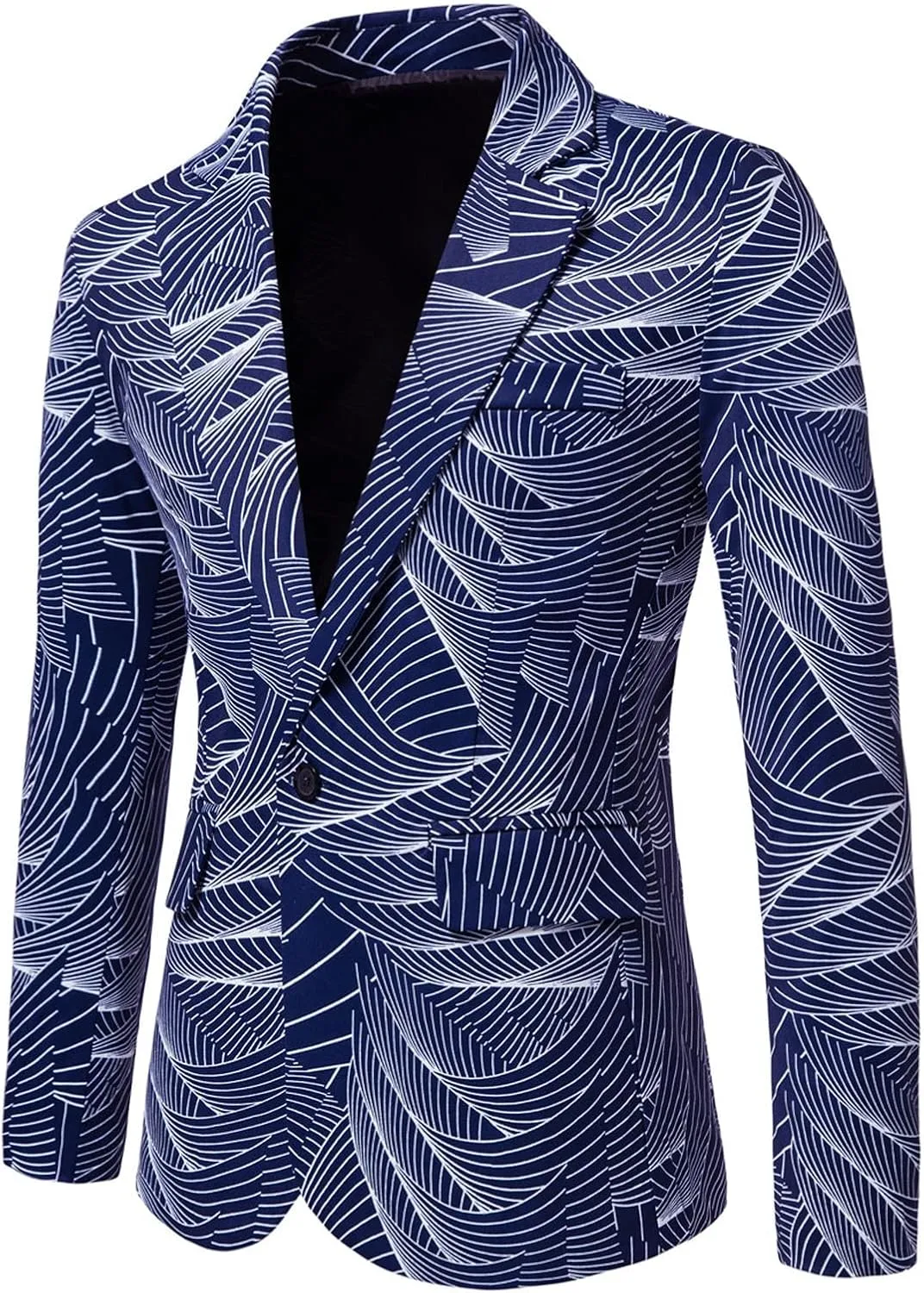 Blazers for Men Men's Luxury Casual Striped Suit Blouse Lapel Button Slim Fit Stylish Jacket Shirt Party formal