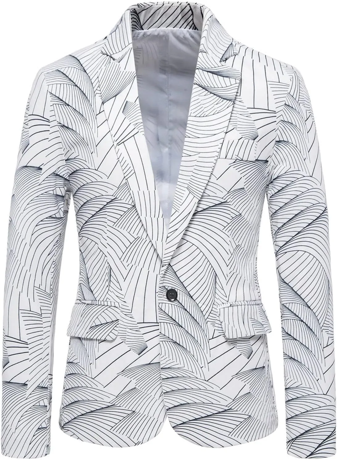 Blazers for Men Men's Luxury Casual Striped Suit Blouse Lapel Button Slim Fit Stylish Jacket Shirt Party formal
