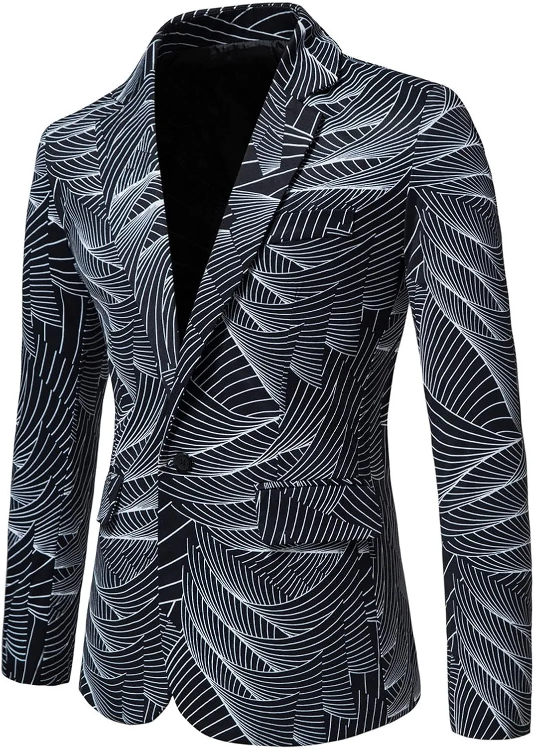 Blazers for Men Men's Luxury Casual Striped Suit Blouse Lapel Button Slim Fit Stylish Jacket Shirt Party formal