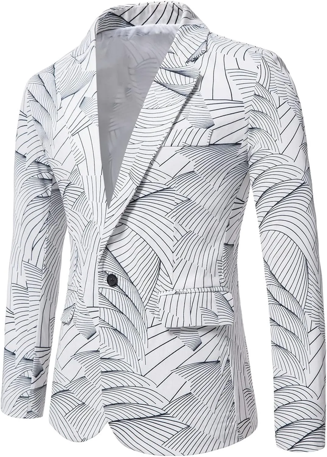 Blazers for Men Men's Luxury Casual Striped Suit Blouse Lapel Button Slim Fit Stylish Jacket Shirt Party formal