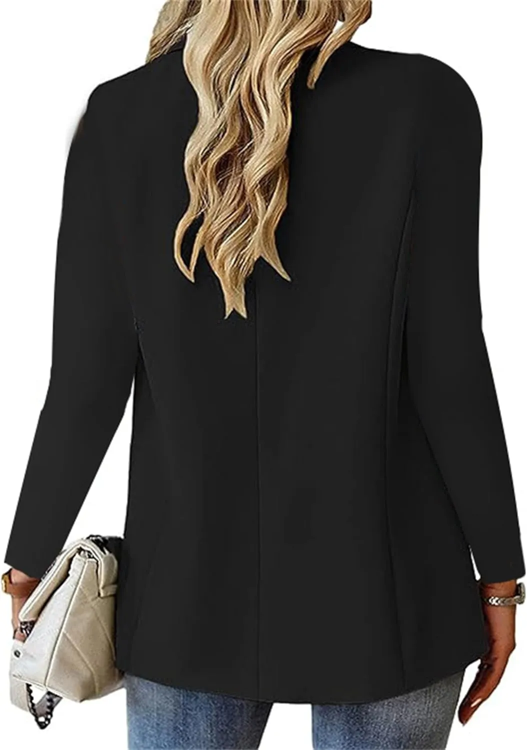 Blazers for Women Dressy Casual Long Sleeve Work Jacket Trendy Spring Fashion Blazer Suit Jackets Open Front Cardigan