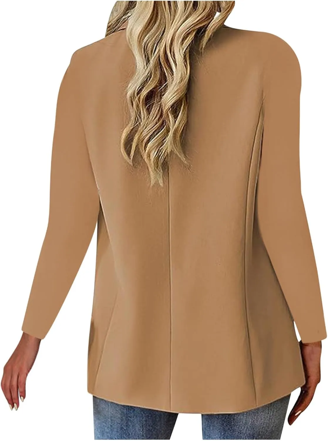Blazers For Women Trendy Dressy Suit Jackets, Winter Bussiness Comfy Suit Clothes 2024,Button Open Front Suit Tops