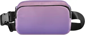 Blush Pink Slate Blue Gradient Waterproof Women Fanny Packs Belt Bag Hip Pouch Designer Waist Pouches for Men