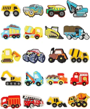 BOWNDY PVC Sports Cars Shoe Charms - Bulk Pack of Cute Random Charms