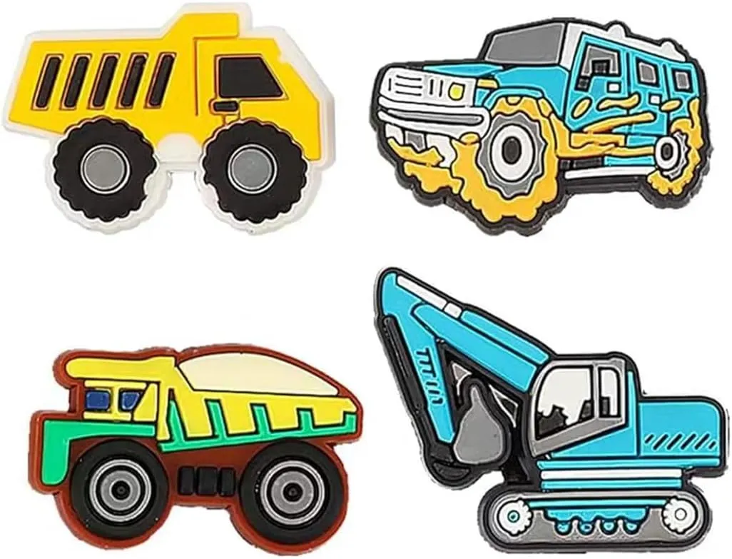 BOWNDY PVC Sports Cars Shoe Charms - Bulk Pack of Cute Random Charms