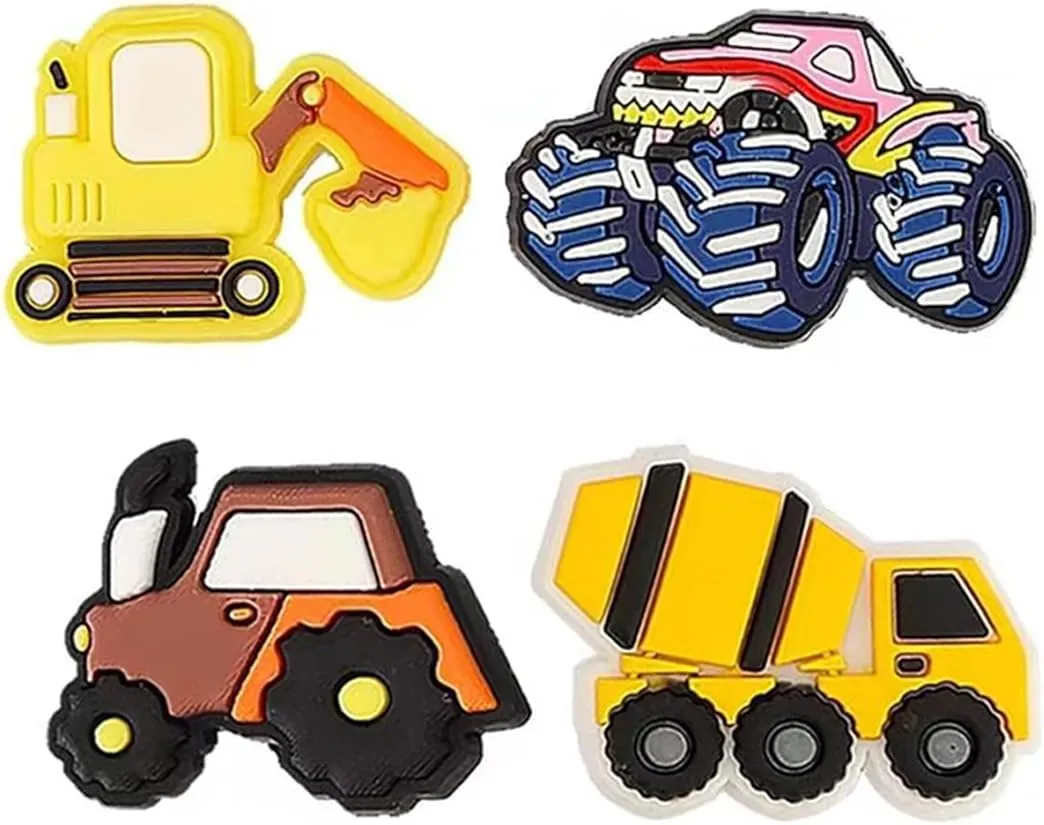 BOWNDY PVC Sports Cars Shoe Charms - Bulk Pack of Cute Random Charms