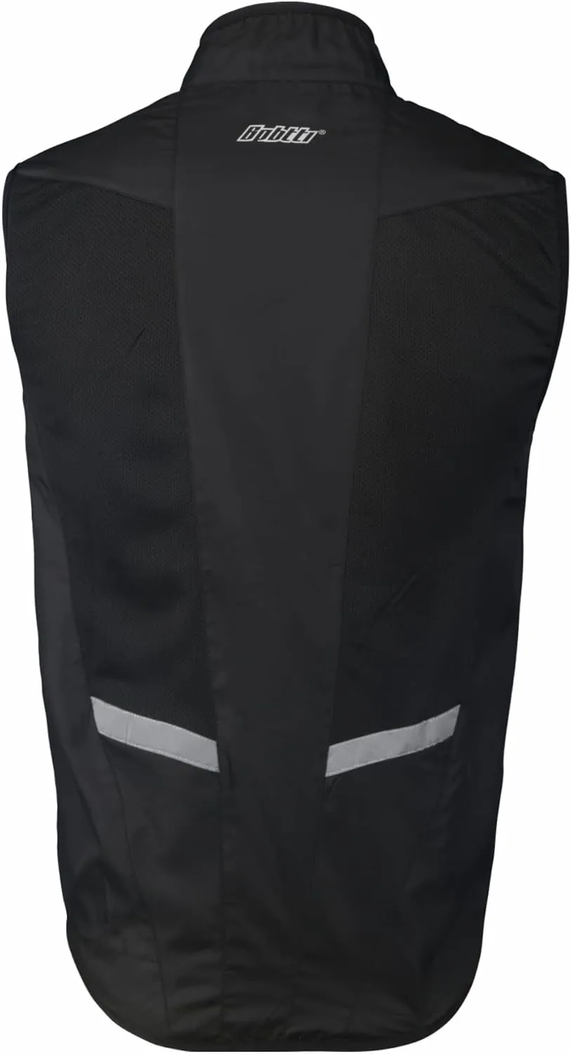 bpbtti Men's Cycling Running Vest Sleeveless Windbreakers With Two side Pockets(2.0) - Windproof, Breathable and Reflective