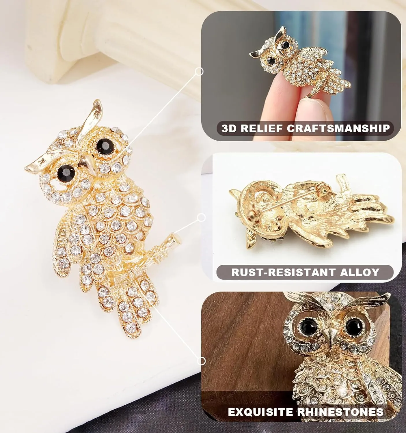 Brooches and Pins for Women Vintage Brooch Pins for Women Rhinestone Brooch and Pin Crystal Brooch Pin Fashion Broche Gifts