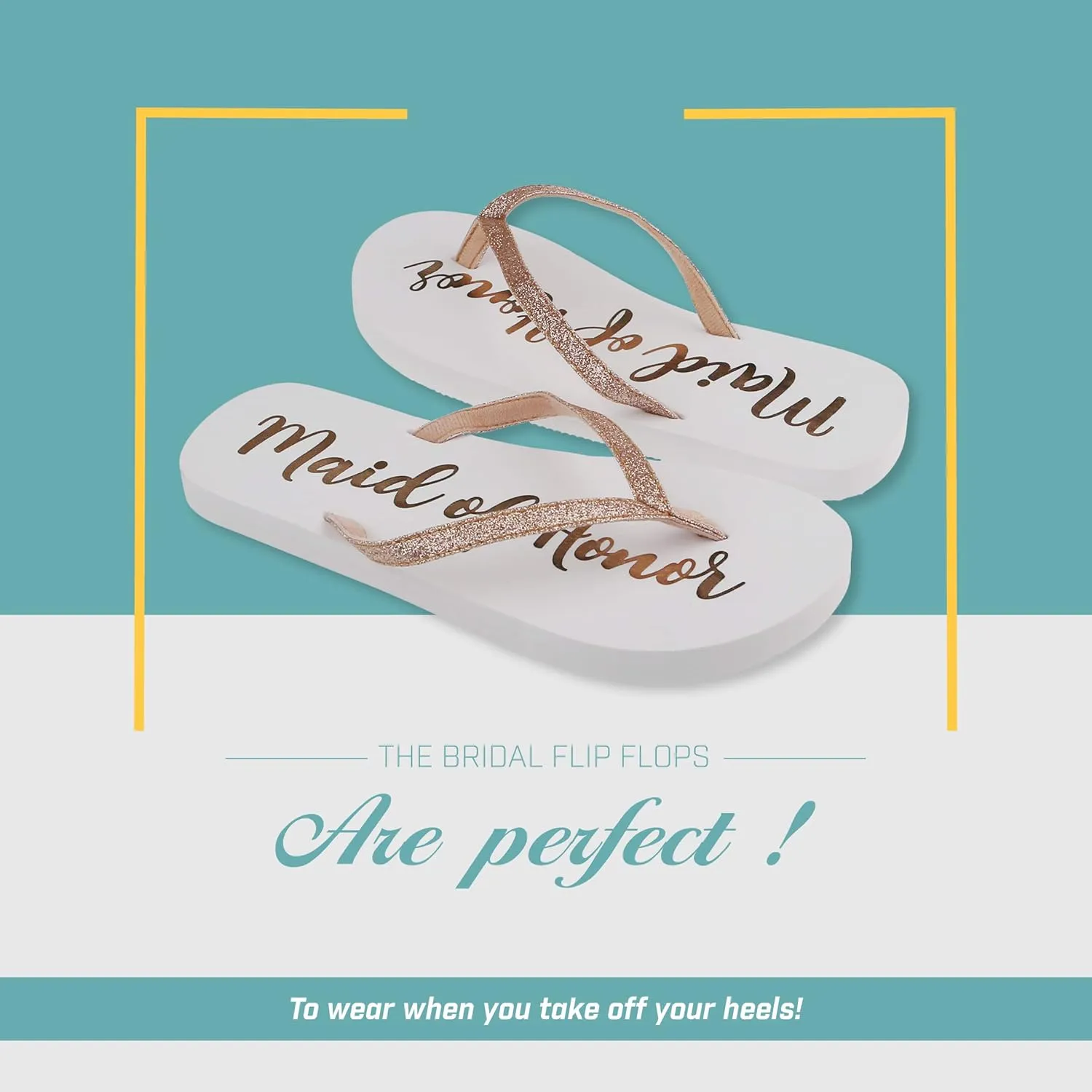 Capelli New York Ladies Glitter and Foil Bride EVA Flip Flops