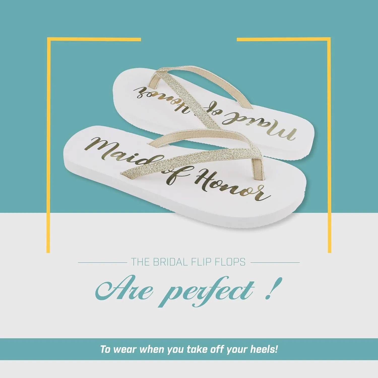Capelli New York Ladies Glitter and Foil Bride EVA Flip Flops