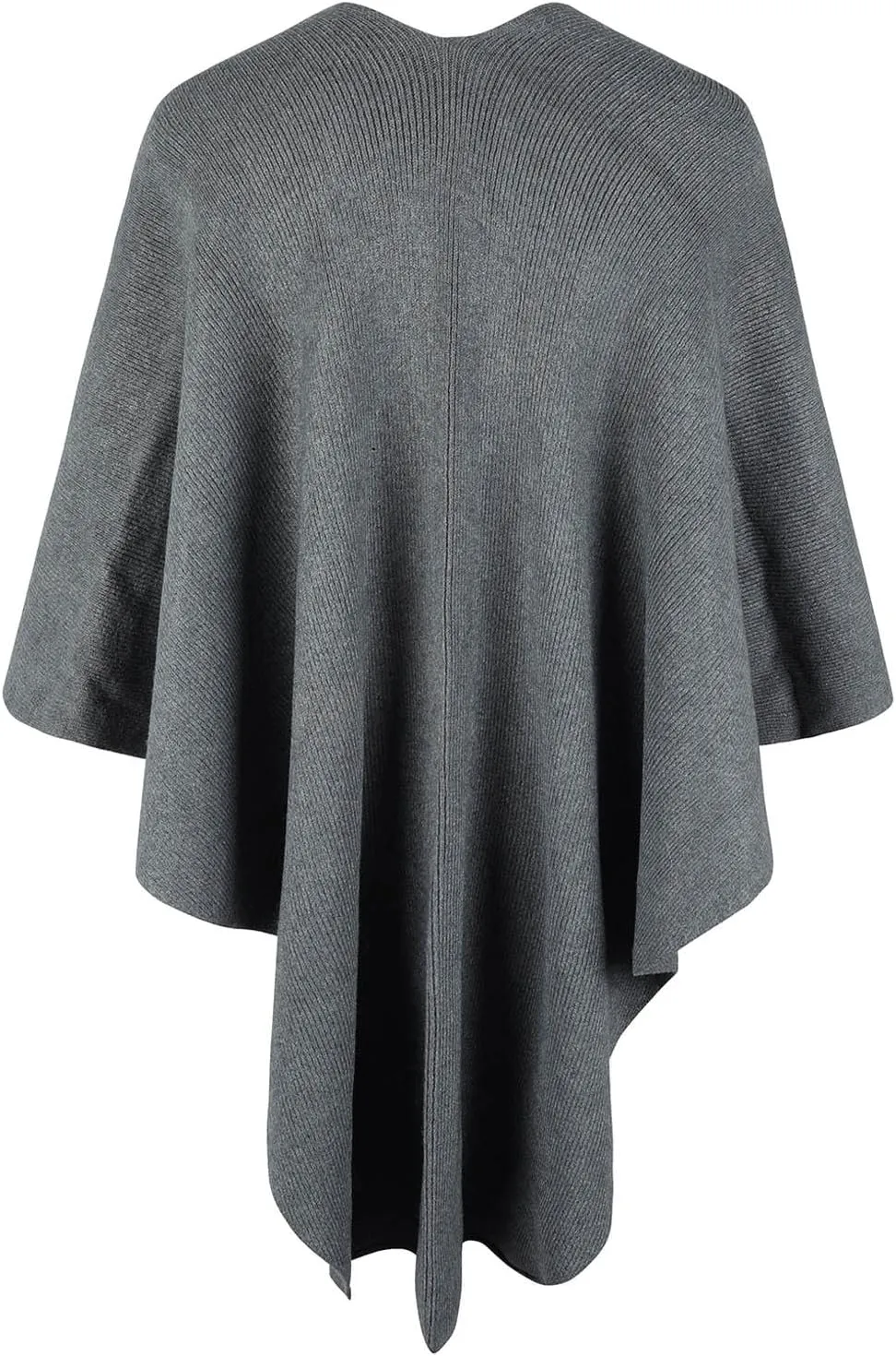Cardigan for Women Winter Cloak Shawl Wraps Faux Fur Pompoms Irregular Hem Cape Warm Open Front Knit Sweater Shawls