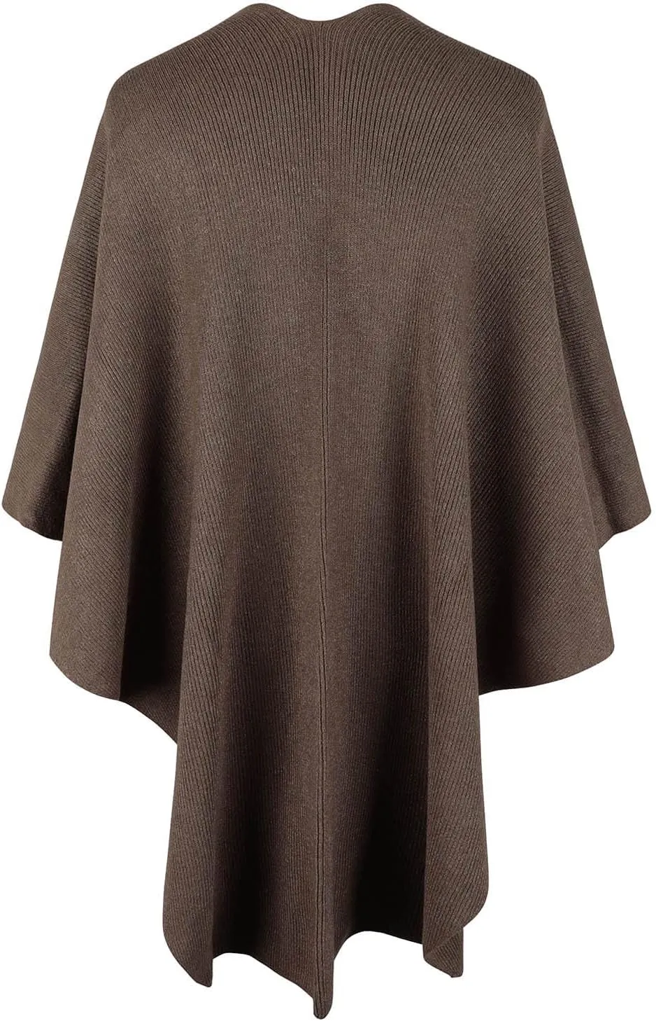 Cardigan for Women Winter Cloak Shawl Wraps Faux Fur Pompoms Irregular Hem Cape Warm Open Front Knit Sweater Shawls