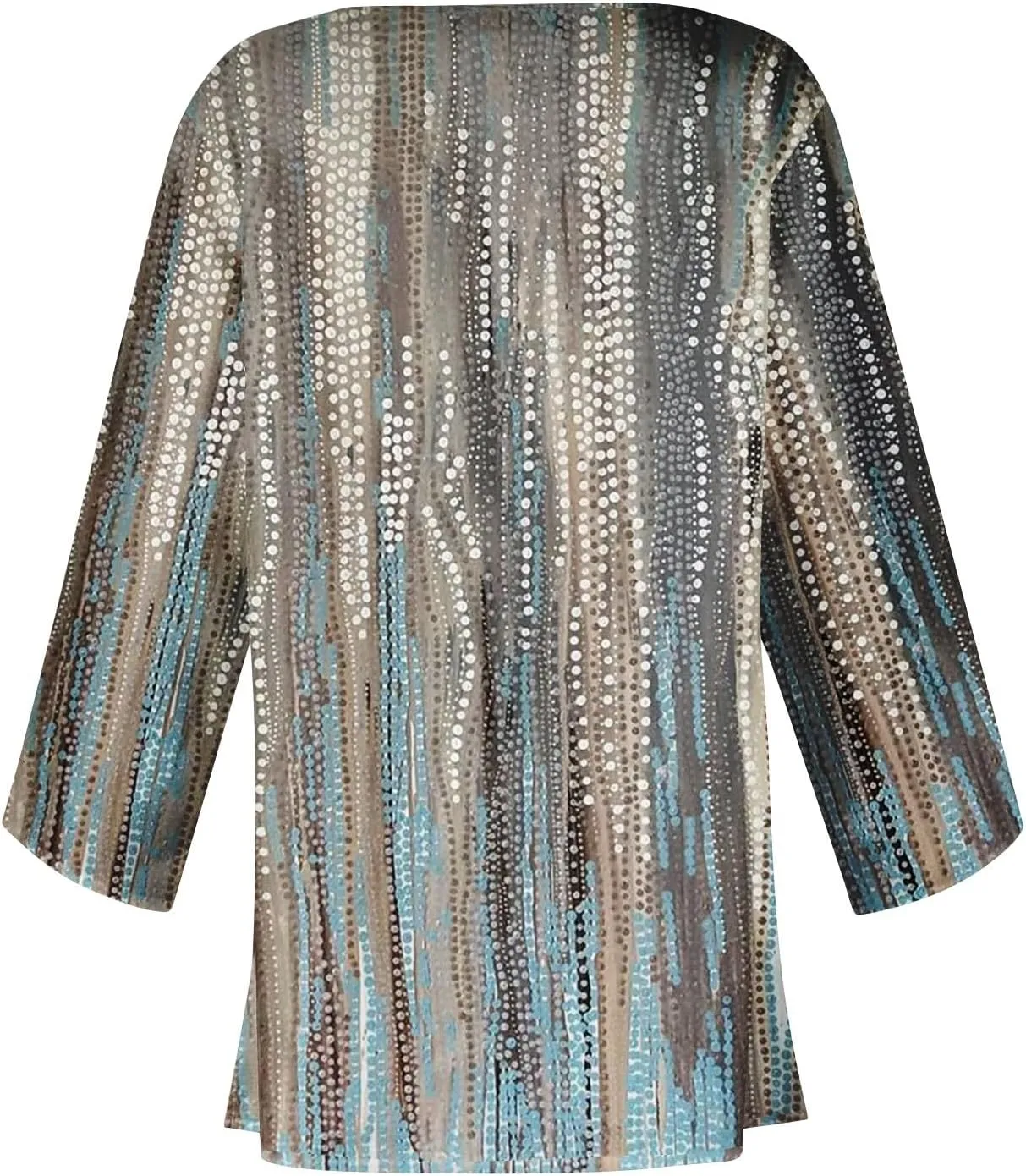 Cardigans for Women 2025 Retro Print 3/4 Sleeve Cardigans Lightweight Blouse Tops Coat Casual Duster Jackets