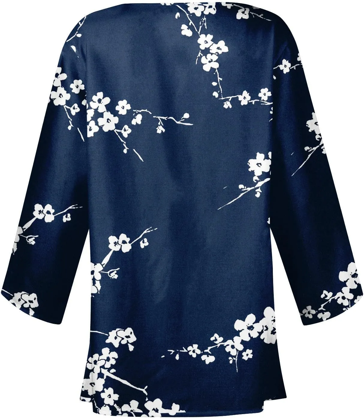 Cardigans for Women 2025 Retro Print 3/4 Sleeve Cardigans Lightweight Blouse Tops Coat Casual Duster Jackets