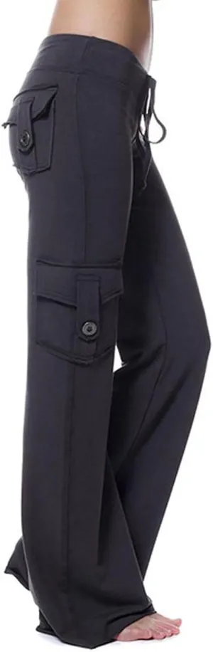Cargo Pants Women Wide Leg Yoga Pants Multiple Pockets Cargo Pants Workout Athletic Pants Baggy Y2k Pants Plus Size