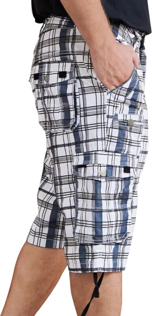 Cargo Shorts for Men Multi Pockets Mens Shorts Below Knee Casual Hiking Summer Shorts