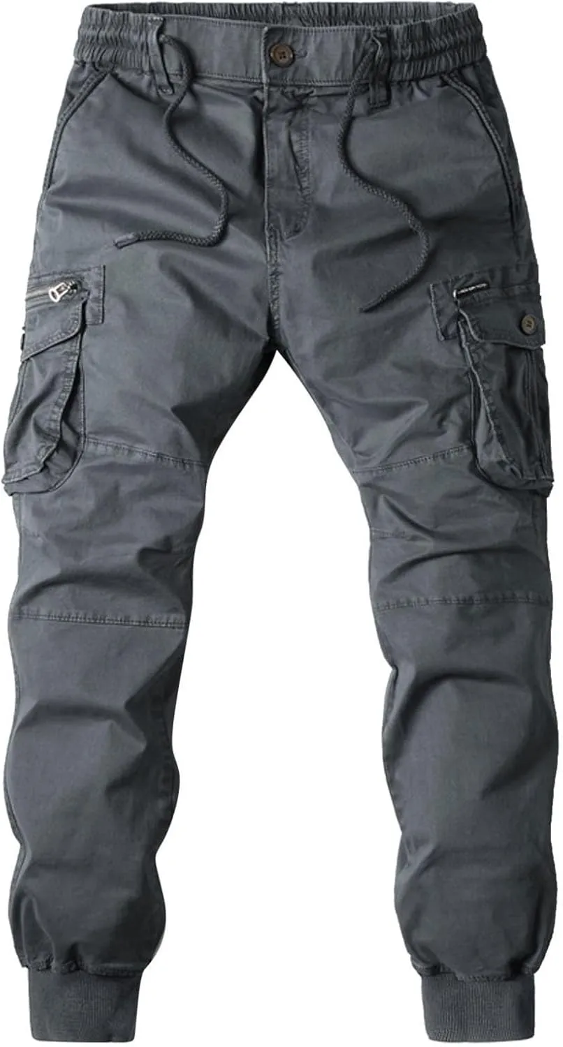 Cargo Work Pants for Men 6 Pocket Work Pants Trousers Men's Pants Cotton Athletic Pants