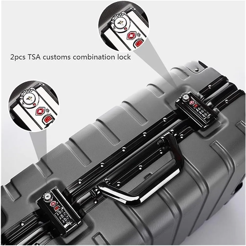 Carry On Luggage Hard Luggage Practical Suitcase for Easy Storage Luggage Double Row Spinner Wheels Trolley Luggage Portable Suitcases Lightweight