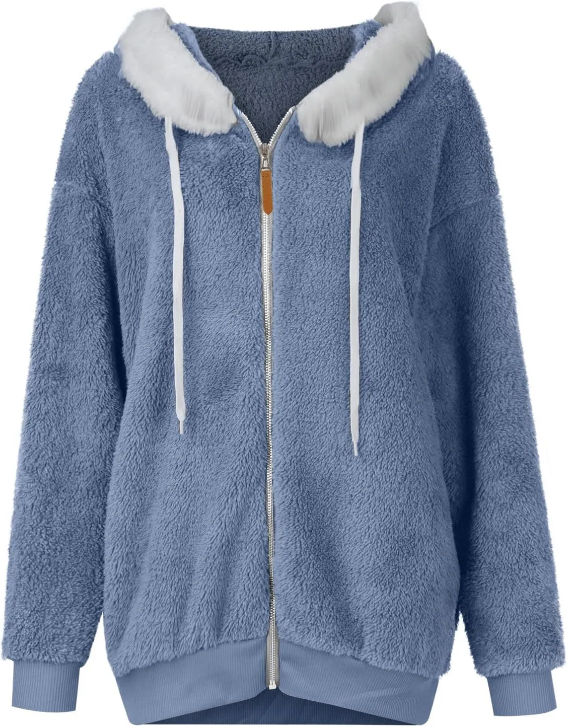 ChicCrate 2025 Womens Fuzzy Fleece Zip Up Jacket Sherpa Hoodies Winter Coats Trendy Warm Clothes Casual Pullover