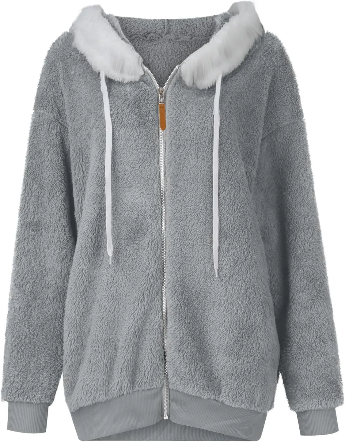 ChicCrate 2025 Womens Fuzzy Fleece Zip Up Jacket Sherpa Hoodies Winter Coats Trendy Warm Clothes Casual Pullover