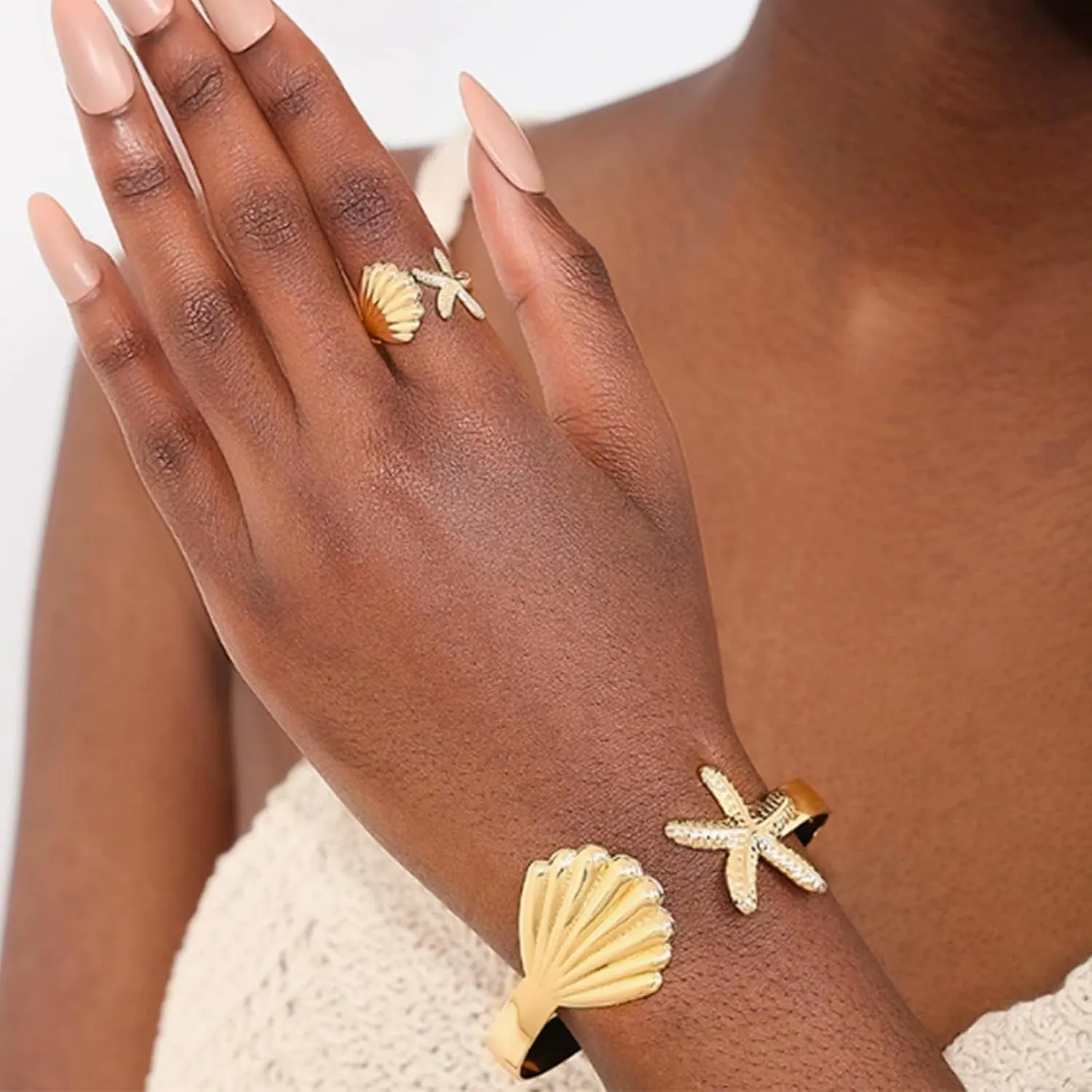 choice of all Shell Bracelets for Women Boho Layered Beaded Bracelets Seashell Bracelets Starfish Bracelets Summer Beach Bracelets Jewelry Accessories