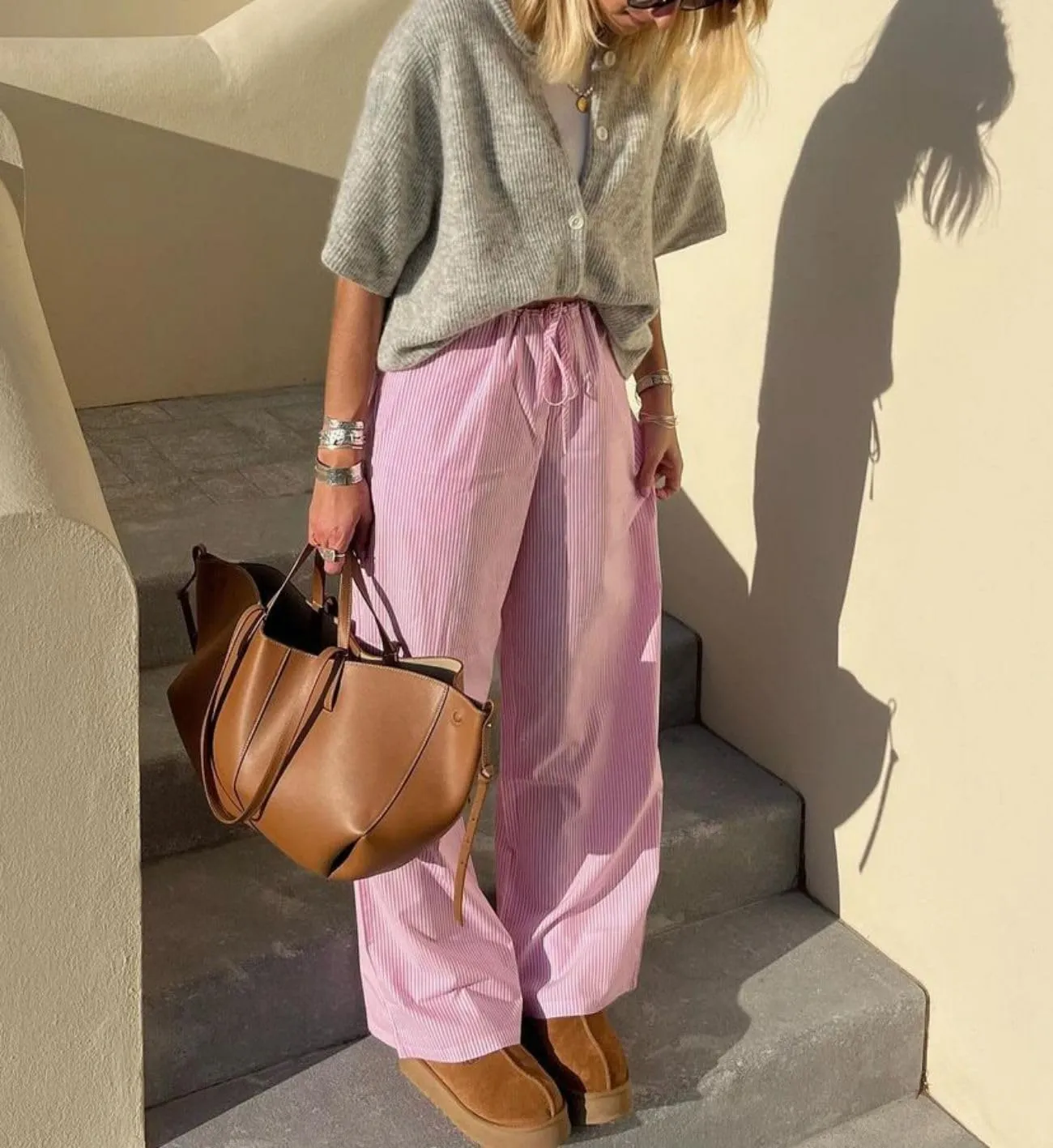 Cioatin Women Yellow Short Sleeve Button Down Crop Cardigan Sweater Y2K Oversized Aesthetic Knit Shirt Tops Preppy Girls