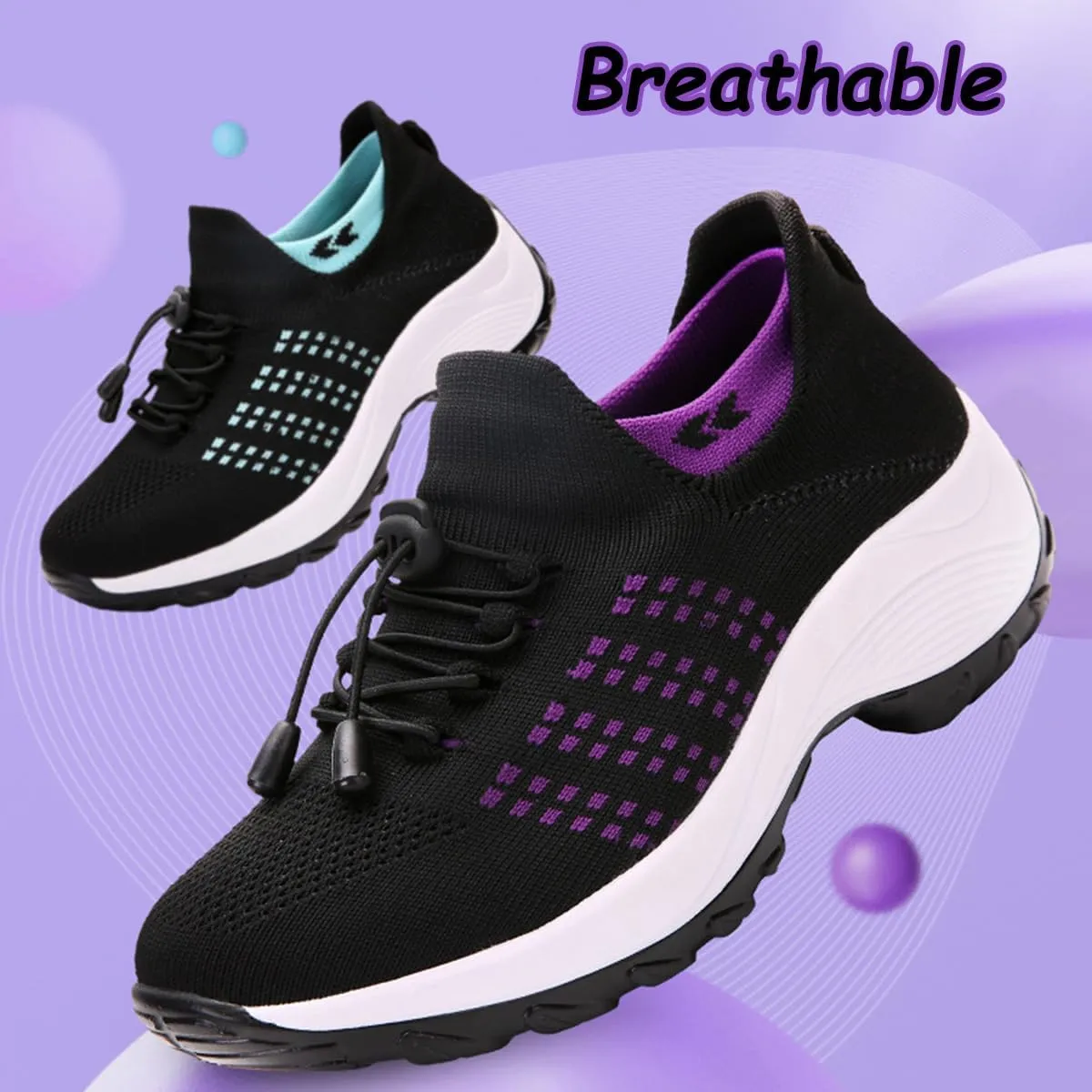 Comfort Wear Orthowear Shoes for Women, Comfortwear Ortho Stretch Cushion Shoes, Air Cushion Orthopedic Walking Nurse Sneakers Wide Width Fit with Insoles