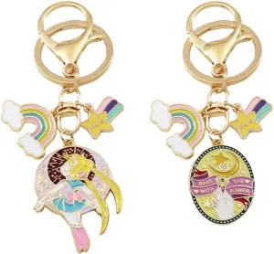 Cute Couples Keychains Anime Charms Key Rings Purse Charms