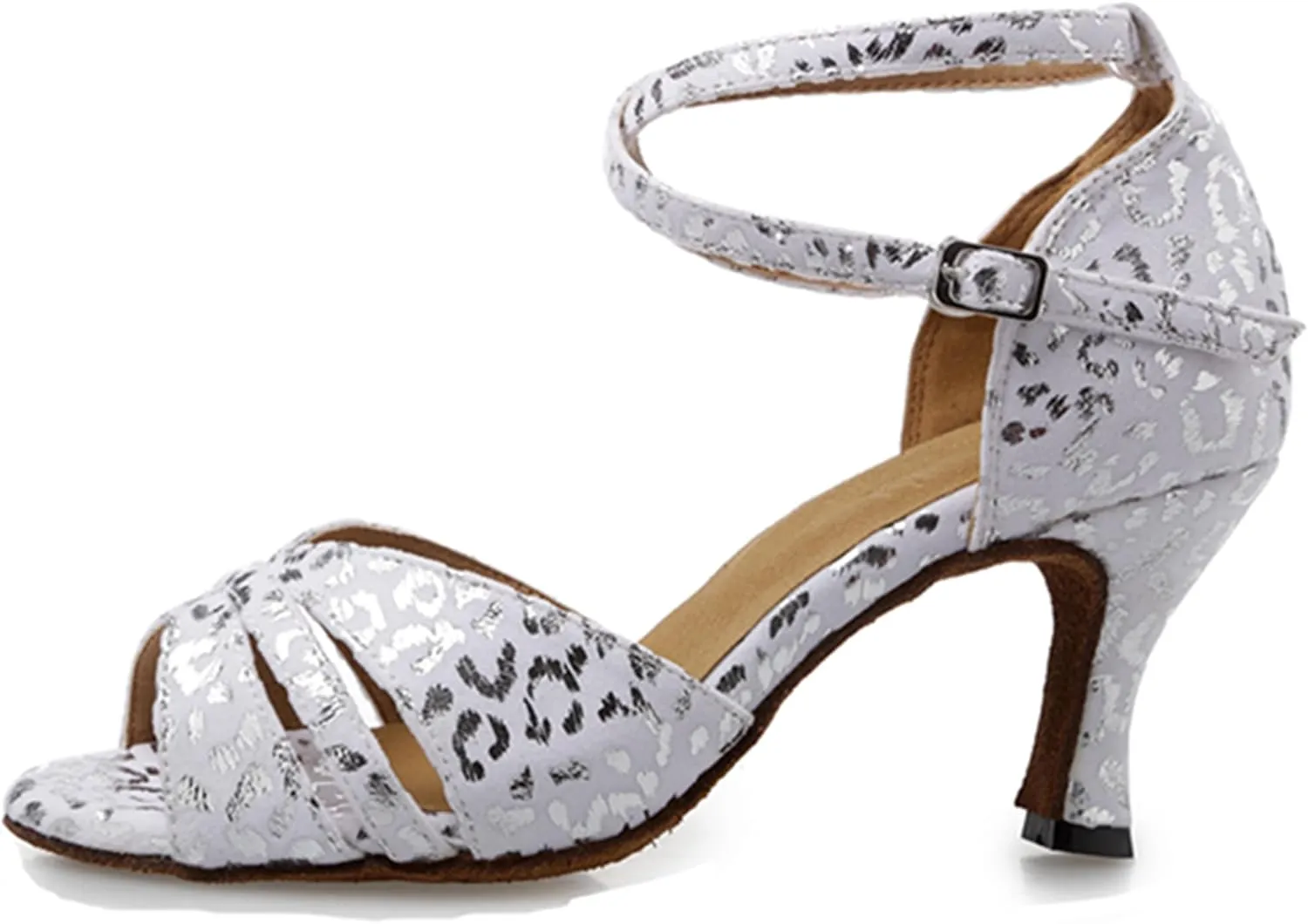 Dance Heel for Women Girls Cross Strap Ballroom Shoes Bridal Wedding Sandals X009