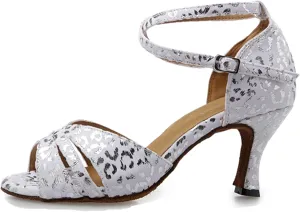 Dance Heel for Women Girls Cross Strap Ballroom Shoes Bridal Wedding Sandals X009