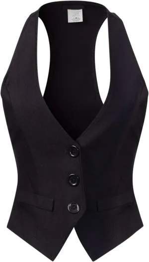 Design by Olivia Women's Dressy Casual Versatile Racerback Vest Tuxedo Suit Waistcoat